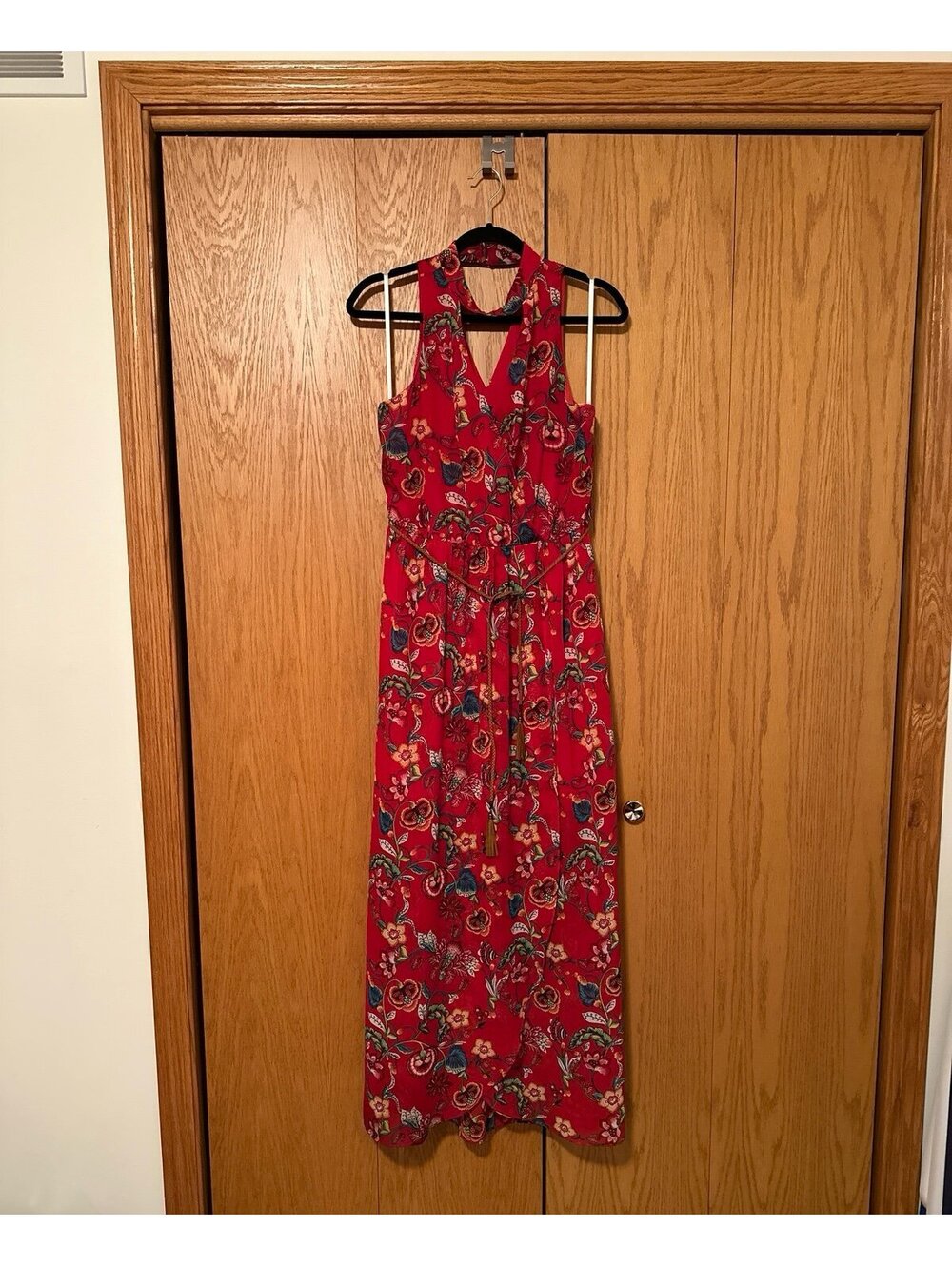 Halter Neck Floral Dress
